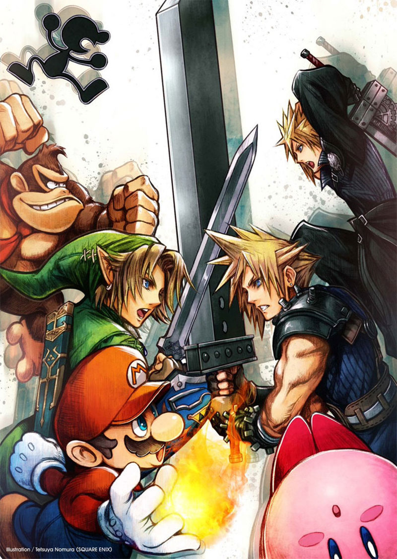 Illustration for article titled Tetsuya Nomura vs Smash Bros.